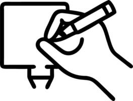 Close up of a person hand sketching an idea on paper symbolizing creative realization with copy space vector