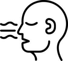 Close up of a person face with eyes closed feeling the breeze with copy space Set 2 vector