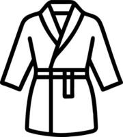 Close up of a luxurious spa robe with embroidered logo copy space above. Set 2 vector