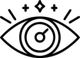 Close up of a leaders eye with a visionary look symbolizing future goals vector