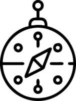 Close up of a digital compass with circuit background and copy space vector