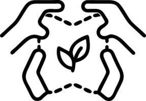 Close up macro of hands assembling biodegradable product with space for text vector