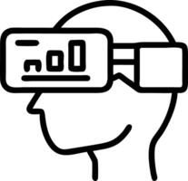Close up macro of a business analyst using augmented reality for innovative data analysis with copy space Set 5 vector