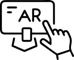 Close up macro of a business analyst using augmented reality for innovative data analysis with copy space Set 3 vector