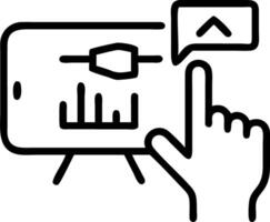 Close up macro of a business analyst using augmented reality for innovative data analysis with copy space Set 2 vector