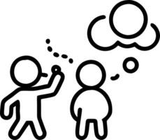 Children blowing bubbles in the yard with parents joyful and playful scene copy space on right. vector
