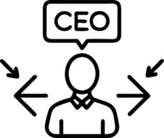 CEO using AI powered decision making tools in reality setting copy space vector