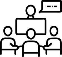 Team brainstorming ideas with AI assistant in open office vector