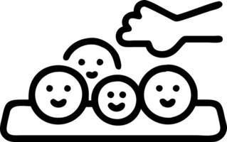 Soft Bokeh of Family Baking Cookies Together vector