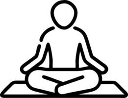 Soft Abstract of Morning Meditation on a Yoga Mat vector