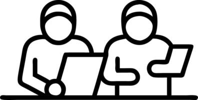 Soft Abstract of People Studying with Tablets in a Quiet Cafe vector
