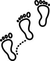 Soft Abstract of Family Footprints Leading into the Ocean vector