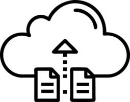 Soft abstract image of patient data floating into cloud storage and copy space vector