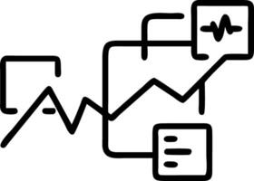 Soft abstract image of medical data analytics charts over bokeh background and copy space vector