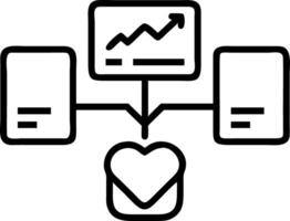 Soft abstract digital art of tech savvy healthcare worker analyzing patient data with copy space vector