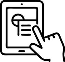 Soft abstract digital art of tech savvy healthcare worker analyzing patient data with copy space Set 7 vector
