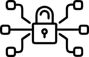 Soft abstract digital art of secure data network with copy space Set 3 vector