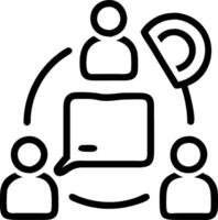 Soft abstract digital art of remote team collaborating on digital transformation project with copy space vector