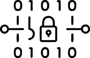 Soft abstract digital art of secure data network with copy space vector