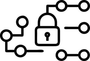 Soft abstract background with secure data flow and lock symbols with copy space vector