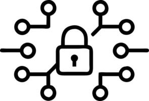 Soft abstract background with secure data flow and lock symbols with copy space Set 2 vector