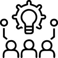 Soft abstract digital art of business meeting focused on digital transformation strategy with copy space vector