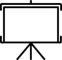 Plain Office with Whiteboard and Projector Screen vector