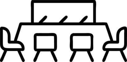 Plain Modern Conference Room for Brainstorming vector