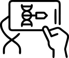 Plain background with tech savvy healthcare administrator using blockchain for data security with copy space Set 7 vector