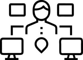 Plain background with tech savvy IT specialist managing secure healthcare network with copy space vector