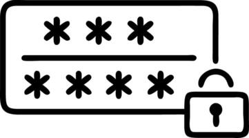 Plain background with secure data encryption symbols and copy space vector