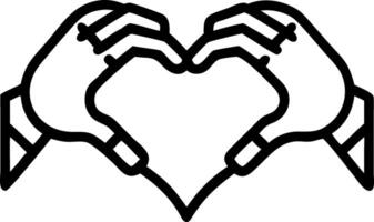 Plain background with human and robot hands forming a heart shape vector