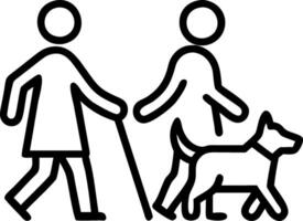 Plain Background with Family Walking with Pet Dog Along the Beach vector