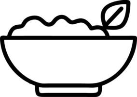 Plain Background with Breakfast Bowl on a Marble Counter vector