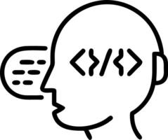Plain background with AI code forming customer support words and copy space vector