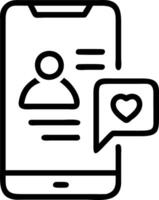 Patient accessing health records via mobile app vector
