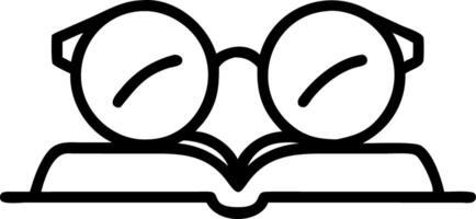 Macro of Glasses on Top of Open Book in a Cafe Setting vector
