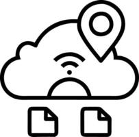 Logistics managers tracking shipments via cloud software vector