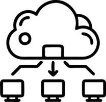IT team conducting cloud network performance testing with copy space vector