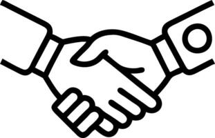 Human and robot sharing virtual handshake in cyberspace vector