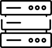 Glossy server racks in data center with copy space vector