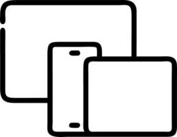 Glossy Interactive Workspace with Tech Devices vector
