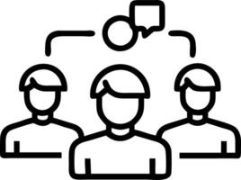 Glossy image of team using holographic collaboration tools in office with copy space vector