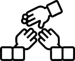 Glossy image of human and robot building blocks together with copy space vector