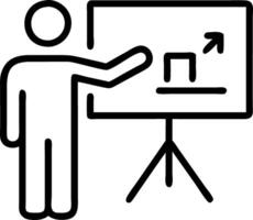 Glossy image of executive presenting holographic sales data on screen with copy space vector