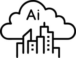 Glossy city skyline at night with digital data elements vector