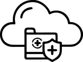 Glossy background with tech savvy healthcare IT manager overseeing cloud security with copy space Set 2 vector