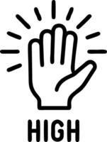 Glossy Background with High Five Gesture in Spotlight Set 2 vector
