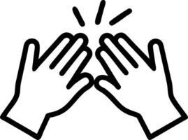 Glossy Background with Hands Reaching for High Five vector