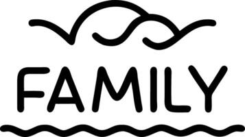 Glossy Background of Family Sitting Together Watching the Waves Set 2 vector